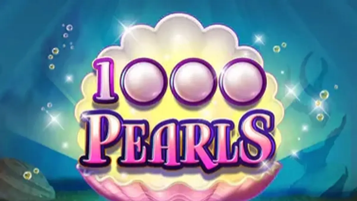Interface do slot 1000 Pearls com tema oceânico