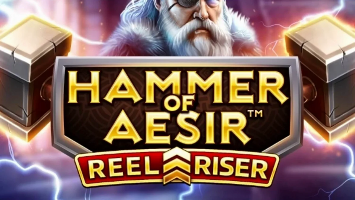 O slot Hammer of Aesir com temática nórdica e símbolos de deuses.